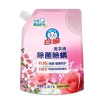 白猫 除菌除螨清晨繁花香氛 洗衣液 1.01kg（单位：袋）
