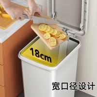 家杰优品 JJ-GB191 垃圾桶 脚踏手按双开盖 大号 20L （单位:个）