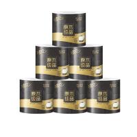 清风 黑金系列 有芯卫生卷纸 4层110克*30卷 白色（单位：箱）