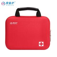 爱备护 ABH-C003A 车载应急包 防疫包 26*19*8cm61件套 红色（单位：套）新老包装内容物随机发货 碘伏消毒液*20、酒精棉片*10、止血带*1、创口贴*10、无菌敷贴*2、纱布叠片*2、弹力绷带*2、三角绷带*1、胶带*1