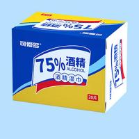 可爱多 75%酒精湿巾  140mm*180mm 20片/盒  (单位：盒 ) 新老包装随机发货