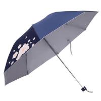 天堂伞 30995ELN 花沁蜜语防晒紫外线晴雨伞 57cm*8K （单位：把）藏青色