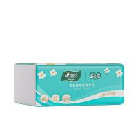 心相印（Mind Act Upon Mind） DT100柔小芸 向阳水仙三层塑装面巾纸 XS码 100抽/包 6包/提 (单位: 提)