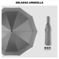 艾逸瑶选 YS-1846 朋克系列10骨加厚黑胶超大全自动晴雨伞 70cm*10K(单位：把) 黑色
