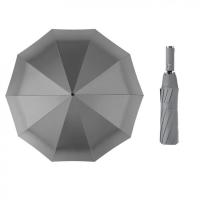艾逸瑶选 YS-1846 朋克系列10骨加厚黑胶超大全自动晴雨伞 70cm*10K(单位：把) 黑色