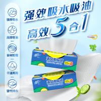 清风 抽取式加厚大尺寸 厨房用纸 76张*6包 水蓝色（单位：箱）