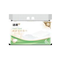 洁柔（C&S）JR281-06A  抽取式纸面巾100抽3层 6包/提（单位：提）