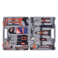 勃兰匠记（PLURE） PL-1004A 40件家用工具组合套装（锯*1电笔*1卷尺*1螺批*1螺丝刀*2胶布*1手柄*1批头*10套筒*9钳*2铁锤*1扳手*1内六角扳手*8美工刀）（单位：套）