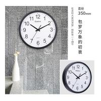 齐心（COMIX） L821 挂钟 14寸 35cm（单位：个）黑