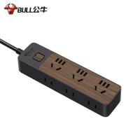 公牛（BULL）GN-R1330 插排 六联单控  1.8M  (单位:个) 黑色