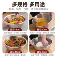 茶花（CHAHUA） 304不锈钢 盆 20cm 不锈钢色（单位：个）
