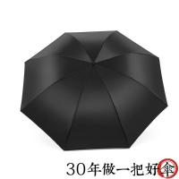 天堂 30965DLN 全遮光防晒加大三折晴雨伞 61cm*8K（单位：把）黑色