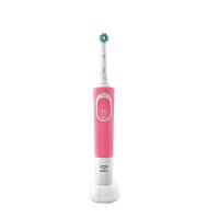 欧乐B（OralB）D100 电动牙刷活力亮洁 单支装（单位：支）樱花粉