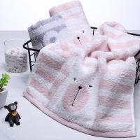 金号（KING SHORE）卡通A类纯棉儿童毛巾2条装 74*34cm （单位：组）红+灰