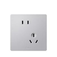 公牛（BULL） G12Z223AS 暗装插座面板 二三极宽体  十只装（单位：组）银色