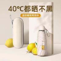 艾逸瑶选 YS-1841 晴悦系列钢骨玻纤五折胶囊伞 54cm*8K(单位：把) 白色