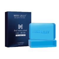 蜜斯莉（MISS LILIY） 古龙香氛三合一男士皂 香皂 100g 蓝色（单位：块）
