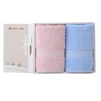 洁丽雅（grace） 6732 抗菌毛巾 76*35cm*2 2条礼盒装 （单位：盒） 红+蓝