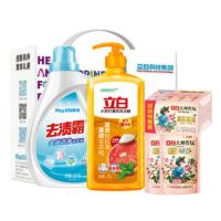 立白（Liby） 3060型 洗衣液五件套 大师香氛洗衣液100g*2, 大师香氛洗衣皂180g*2, 小苏打洗洁精1000g*1, 去渍霸洗衣液1500g*1 （单位：套）