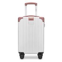 爱登堡F337 时尚旅行拉杆箱20英寸 （单位：个）高雅白+粉撞色