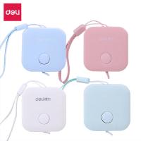 得力（deli）皮卷尺 1.5m*7mm卷尺测量三围身高随身尺迷你皮尺 79650（单位：个）蓝红绿白色混发