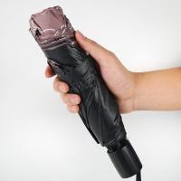 有福有派YF-838025三折黑胶伞107*72cm（单位：把）豆沙色