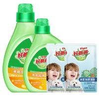 好爸爸（Kispa） 4118型B款 亲肤倍净洗衣液四件套盒装 4118g（洗衣液2.068kg+洗衣液1.05kg+亲肤液500g*2）（单位：盒）