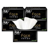 洁柔（C&S） 黑Face 抽纸 纸巾 18包/箱，130抽/包 白色（单位：箱）