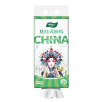 心相印（Mind Act Upon Mind） DTD320 自然无香4层压花随心抽悬挂式抽纸 150x180mm 320抽/包 (单位: 包)