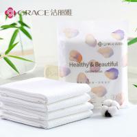 洁丽雅（grace）旅行一次性浴巾大号便携加厚洗澡浴巾140*70cm*5包白色(单位:包)