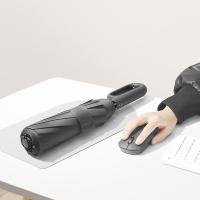 艾逸瑶选 YS-1848 赛博系列环扣手柄全自动商务超大晴雨伞 70cm*10K（单位：把）黑色