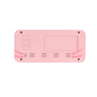 得力（deli） 8826 电子闹钟 多功能 146*40*68mm （单位:个）粉色