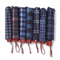 璞莉丝 PLSS043 商务格子晴雨伞 8k（单位：把）颜色随机