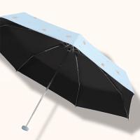 天堂伞50138EJC五折晴雨伞7骨（单位：把）净空蓝