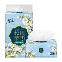 清风 AR31SHK 超质柔韧 抽纸 纸巾 3层110抽*3包 蓝色（单位：提）