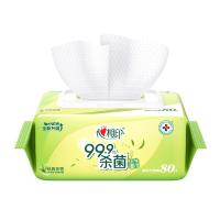 心相印（Mind Act Upon Mind） 经典茶香湿巾 湿纸巾 80张 绿色（单位：包）新旧包装随机发货