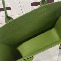 璞莉丝 PLS-S024 毛毡手提袋手提包 40*30*15cm 绿色（单位:个）