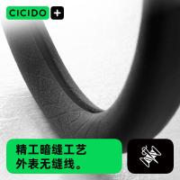 cicido 冬季翻毛皮 方向盘套 [Alcantara面料】蓝标-O型 蓝色（单位：个）
