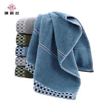 璞莉丝 PLSMJ-04 千鸟格纯棉毛巾面巾 35*75cm （单位：条） 颜色随机发货