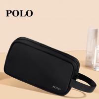 POLO 洗漱收纳包 男女化妆包手拿包200*55*105mm（单位：个）黑色