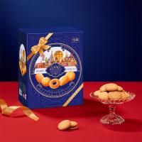 华美 黄油曲奇饼干 礼盒 740g*2/盒 (单位:盒)