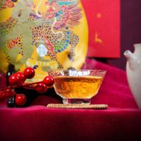 大益（TAETEA） 普洱生熟组合 福禄双喜礼盒 357g*2饼/组 (单位:盒)