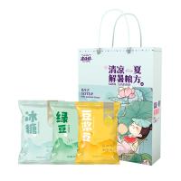 米妹妹（MIMEIMEI） 清凉一夏解暑粮方 杂粮组合 800g 混色（单位：袋）配置：东北绿豆300g、豆浆豆300g、精选冰糖200g