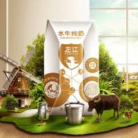 左江 水牛纯牛奶 部分脱脂灭菌水牛乳 210ml*18盒 (单位:箱)