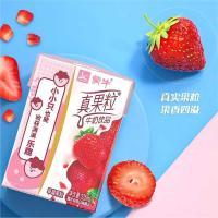 蒙牛 小真果粒牛奶 草莓味 Q萌装 125ml*36盒 (单位:箱)
