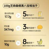 燕之坊 黑八宝 芝麻桑葚 无糖代餐粉 450g 20罐/箱 (单位:罐) 黑芝麻 黑桑森 黑米 黑果枸杞 黑葚奇亚籽 黑豆 黑木耳 黑藜麦