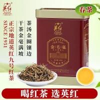 英红 金毛毫 2024明前春茶有机茶叶 英红九号特级浓香型英德红茶 50g（单位：罐）