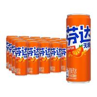可口可乐 芬达 碳酸饮料 全塑包 330ml*6罐/组*4 (单位:组) 新老包装随机发货