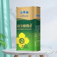 贝蒂斯  双尖橄榄芥花籽油特级初榨橄榄油 1L/罐 2罐/盒 礼盒 （单位:盒)