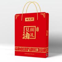 陈克明 见面油礼礼盒 亚麻籽油248ml+面条500g*2包（单位：盒）（宽细圆挂面随机发）